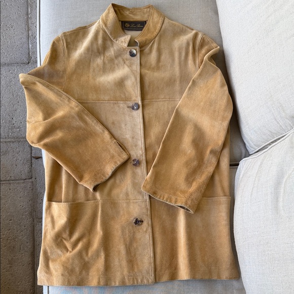 Loro Piana Camel Suede Leather Jacket - Picture 2 of 13